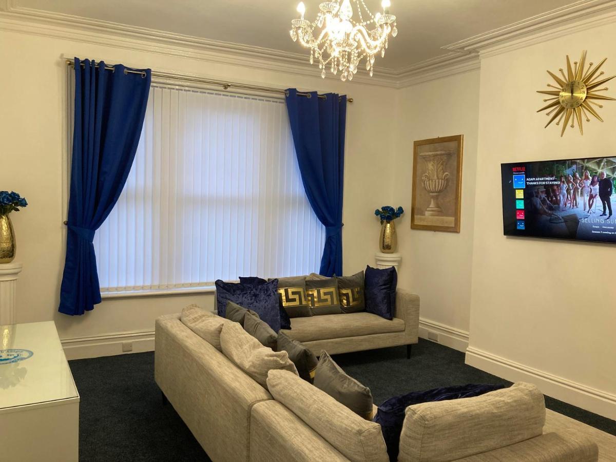 Agapi Apartment - Sea View Sleeps Ten Blackpool Luaran gambar